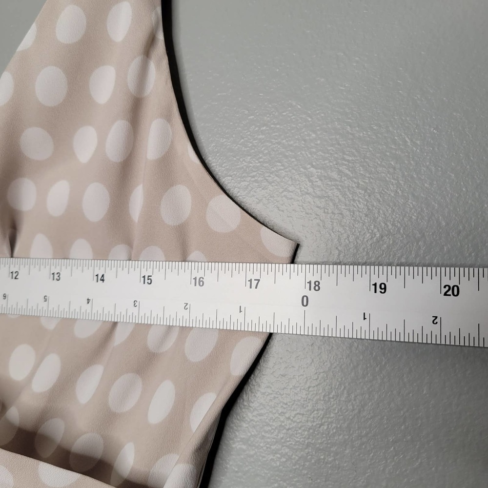 Express Cream Polka Dot Mini Dress - Picture 6 of 14